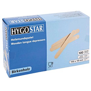 4015544388626 - NATURESTAR Holzmundspatel 15 x 18 x 016 cm Holzmundspatel mit gerundeten Kanten 1 Packung = 100 Stück