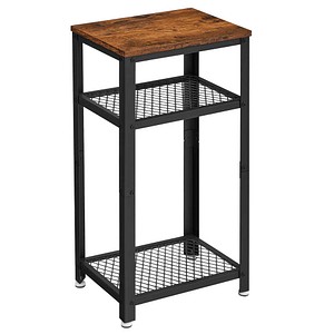 VASAGLE Beistelltisch rechteckig Spanplatte vintagebraun, schwarz 45,0 x 35,0 x 75,0 cm, 1 St.