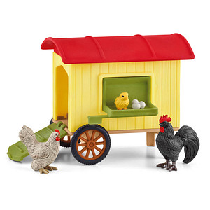 Image of Farm World Mobiler Hühnerstall, Spielfigur