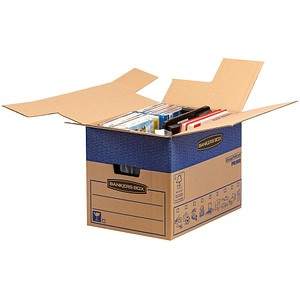 Bankers Box Umzugskartons SmoothMove FastFold 42,9 x 32,7 x 31,0 cm, 5 St.