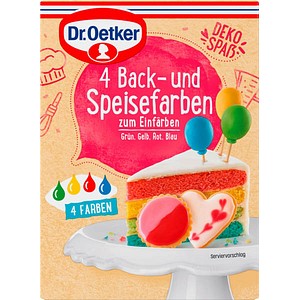 Lebensmittelfarbe-Set (4 Stück) - ESSBARE FARBEN FONDANT TORTE MARZIPAN - Image 3