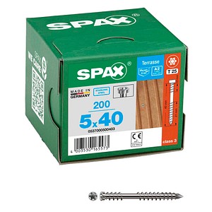 4003530166105 - Spax - Universalschraube 45 x 12 mm 1000 Stück Vollgewinde Halbrundkopf t-star plus T20 4CUT wirox - 0201010450125