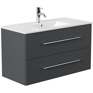 4251982674734 - POSSEIK Waschbecken mit Unterschrank HOMELINE 100 grafit 1010 x 470 x 578 cm