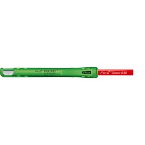 4260056152306 - Pocket Bundle Zimmermannsbleistift Bleistiftköcher-Set mit integriertem Spitzer rot 1 Set 4260056152306 Pica