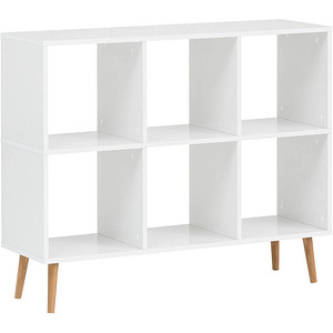 MÖBELPARTNER Bücherregal Jonte kreideweiß 104,3 x 33,0 x 86,5 cm