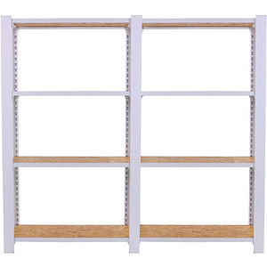 8425437127304 - Regal OFFICLICK 8425437127304 weiß braun 1600 x 300 x 1500 cm 8425437127304 Simonrack