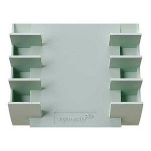 Legamaster Stiftablage salbeigrün Kunststoff 4 Fächer 13,0 x 4,0 x 15,3 cm