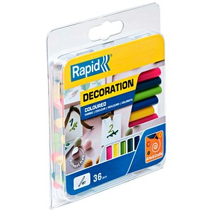 Rapid Heißklebesticks farbsortiert, 36 St. - Büroshop24