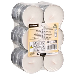 4002911778272 - Teelicht 90346 weiß 22x57mm (HxØ) ca 10 Stunden Brenndauer 4002911778272 24 Stück