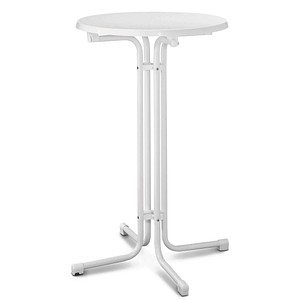 4013806047748 - Stehtisch 01602207KH 110cm (H) 70x70cm (BxT) rund weiß   weiß 4013806047748 MFG Freizeitmöbel