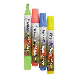 7313790151504 - Textmarker Friendly Medium 15150 Etui 4-farbig sortiert 2-5mm Keilspitze 7313790151504 BALLOGRAF 4 Stück