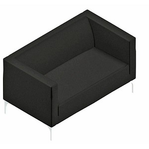 8056457075377 - 2-Sitzer Sofa Arte schwarz weiß Stoff