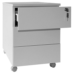 4260532280622 - Rollcontainer lichtgrau 3 Auszüge 400 x 590 x 530 cm