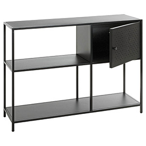 4001070375223 - HAKU Möbel Regal (BHT 100x30x75 cm) BHT 100x30x75 cm schwarz Standregal Bücherregal Bücherregal Schuhregal