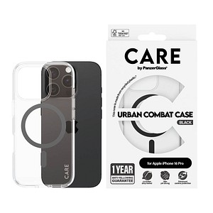 CARE by PanzerGlass® URBAN COMBAT Handy-Cover für Apple iPhone 16 Pro schwarz