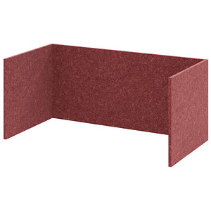 Hammerbacher FlexWall Akustikrückwand bordeaux 74,8 x 37,3 x 32,8 cm 4032062306093 Hammerbacher