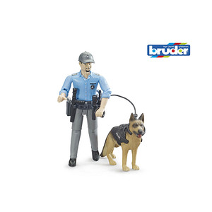 bruder bworld 62150 Polizist mit Hund Spielfiguren-Set