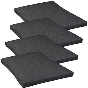 4 BEST Sitzkissen grau