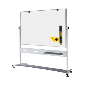 Bi-Office Stativdrehtafel-Whiteboard Maya, QR0504, 180x120cm, emailliert, Aluminiumrahmen 5603750106388 Bi-Office