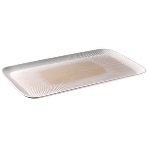 4004133855007 - Tablett Servierplatte BLUSH 53 x 325 cm Höhe 25 cm weiß (weiß beige) B3250cm H250cm L5300cm Melamin Tabletts