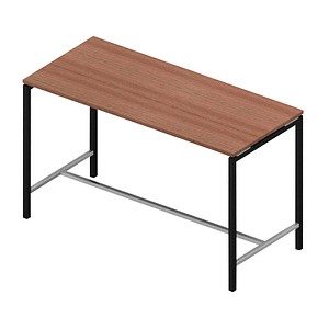8056039559172 - Konferenztisch Creo CRTR0180 3E2S 107cm (H) 180cmx80cm (BxT) rechteckig nussbaum   dunkelgrau 8056039559172 Quadrifoglio
