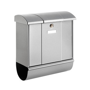 4003482326107 - Burgwächter Briefkasten Olymp mit Zeitungsrolle silber 4003482326107 - Burgwächter Briefkasten Olymp mit Zeitungsrolle silber