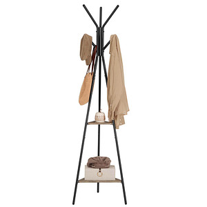 0194343046891 - Kleiderständer grau Metall 6 Haken 495 x 1790 cm 0194343046891 VASAGLE 0194343046891 - Kleiderständer grau Metall 6 Haken 495 x 1790 cm 0194343046891 VASAGLE