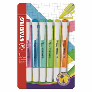 Stabilo Textmarker STABILO swing cool, 275/6-3, 6-farbig sortiert, 1-4mm  4006381467285 Stabilo 6 Stück