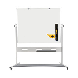 Bi-Office Stativdrehtafel-Whiteboard Evolution, QR5404GR, 150x120cm, emailliert, Stahlrahmen 5603750106562 Bi-Office
