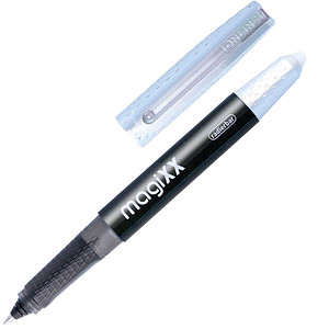 ONLINE® MagiXX Tintenroller schwarz/silber 0,7 mm, Schreibfarbe: blau, 1 St.