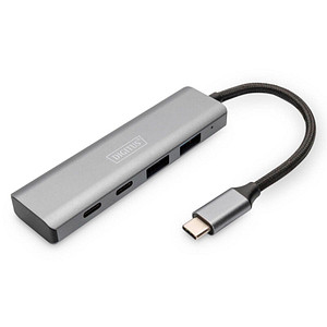 DIGITUS USB-Hub DA-70245 4-fach grau
