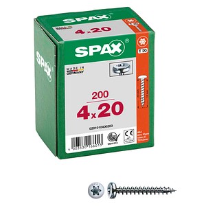 4003530166013 - Spax - Universalschraube T Te Bomb E 4 Cut T-Star Plus In T Galvanis Blank A2j - 0201010350123 0201010400203