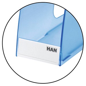 4012473169104 - Stehsammler Stehsammler Twin blau-transpar 1611-64 DIN C4 antistatisches schwermetallfreies Polystyrol Blau