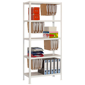 8435104939383 - Schwerlastregal FILECLICK MINI 5 8435104939383 weiß 800 x 360 x 1800 cm 8435104939383 Simonrack 8435104939383 - Schwerlastregal FILECLICK MINI 5 8435104939383 weiß 800 x 360 x 1800 cm 8435104939383 Simonrack