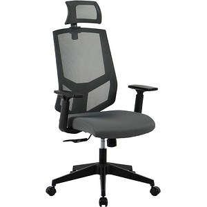 4067429100083 -  Bürostuhl  grau   schwarz mit Armlehnen bis 125kg 4067429100083 Head