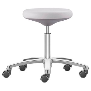 4016849633756 - Labster Arbeitshocker weiß Kunstleder 4016849633756 Bimos