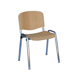 LÜLLMANN Stapelstuhl 225403 buche Holz, 1 St.