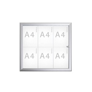 Schaukasten advanced alu 6x DIN A4