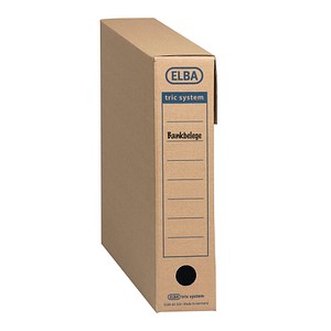 4002030120655 - Archivbox tric system 100421087 A4 braun innen 314x76x339cm Wellpappe 4002030120655 12 Stück