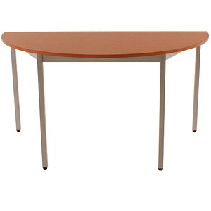 3700245505724 - Schreibtisch 140DRMA 65-130cm (H) 140x70cm (BxT) halbrund kirsche   silber 3700245505724 SODEMATUB