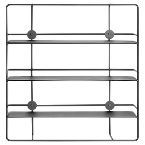 4001070375643 - HAKU Möbel Wandregal (BHT 53x56x14 cm) BHT 53x56x14 cm schwarz Steckboard Wandboard 4001070375643 - HAKU Möbel Wandregal (BHT 53x56x14 cm) BHT 53x56x14 cm schwarz Steckboard Wandboard