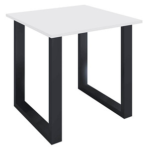 4051814379437 - Premium Büromöbel Schreibtisch Lona U Schwarz (Farbe Weiß B 80 x H 76 x T 80 cm) 4051814379437 - Premium Büromöbel Schreibtisch Lona U Schwarz (Farbe Weiß B 80 x H 76 x T 80 cm)