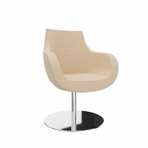 4260761571164 - Besuchersessel Pirum sand chrom Stoff 1 St