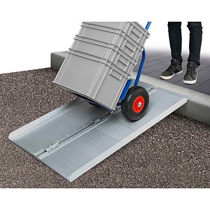 4052293724459 - Alu-Klapprampe Länge 1200 mm Tragkraft 270 kg BxH 700x35 mm geklappt 360 mm breit Gewicht 89 k