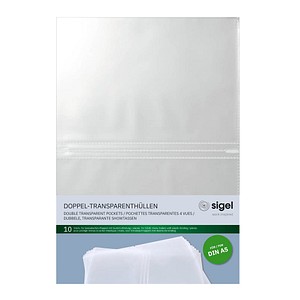4004360869440 - SIGEL Sichthüllen Speisekarten DIN A5 transparent glänzend 70 µm 10 St