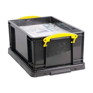 Really Useful Box Aufbewahrungsbox 9,0 l schwarz, gelb 39,5 x 25,5 x 15,5 cm, 1 St.