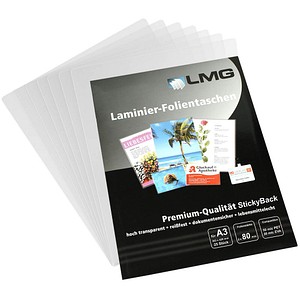 4250504598084 - Laminierfolien A3 2 x 80 mic selbstklebend glänzend 4250504598084 LMGA3-80S-25 25 Stück