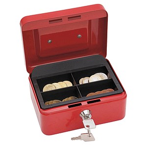 Wedo Geldkassette Gr. 1 15,2x11,5x8,0 cm rot