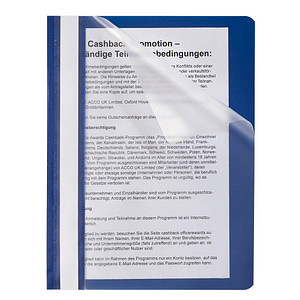 Schnellhefter Kunststoff blau DIN A5, 1 St.