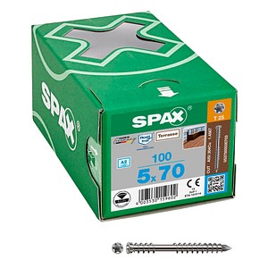 4003530159602 - Terrassenschraube 5 x 70 mm 100 Stück Fixiergewinde Zylinderkopf T-STAR plus T25 CUT-Spitze - 0537000500703 4003530159602 - Terrassenschraube 5 x 70 mm 100 Stück Fixiergewinde Zylinderkopf T-STAR plus T25 CUT-Spitze - 0537000500703